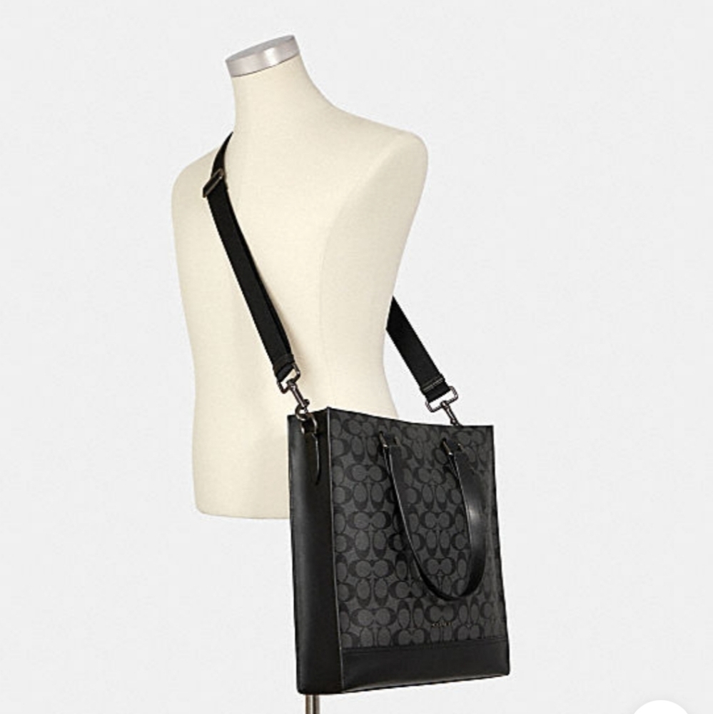 COACH GRAHAM STRUCTURED TOTE SIGNATURE CANVAS